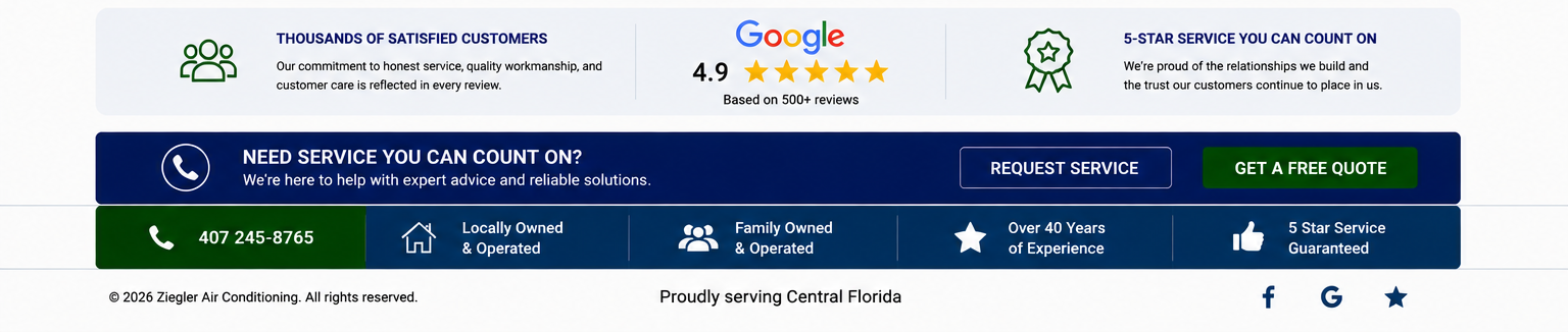 Ziegler Air Conditioning service information